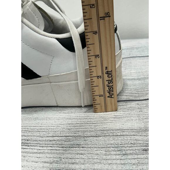 Adidas Womens White Black Leather Superstar Bonega Platform Sneaker Shoes 9.5 - Picture 11 of 12